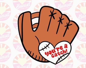 Baseball Mitt With Heart Cookie Cutter