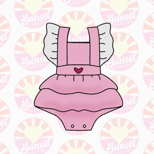 Ruffled Romper  Cookie Cutter