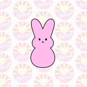 Marshmallow Bunny Peep  Cookie Cutter