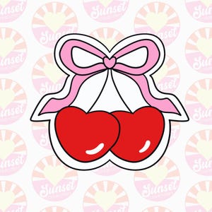 Cherries with bow Cookie Cutter
