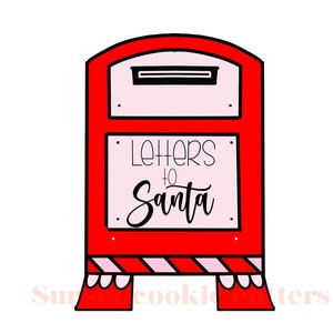 Christmas mailbox cookie cutter