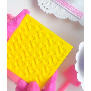 ハート＆ジグザグ デボッサー/エンボッサー フォンダン スタンプ