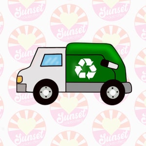 Trash Garbage Recycle Truck Cookie Cutter