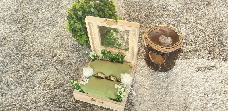 Ring holder wedding ring pillow money gift ring box wooden box vintage wooden ring box groomswoman bridesmaid
