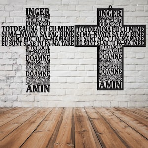 Cruce Ingerasul Meu - My Angel cross in Romanian language - Instant download dxf, svg, cdr, pdf, dwg