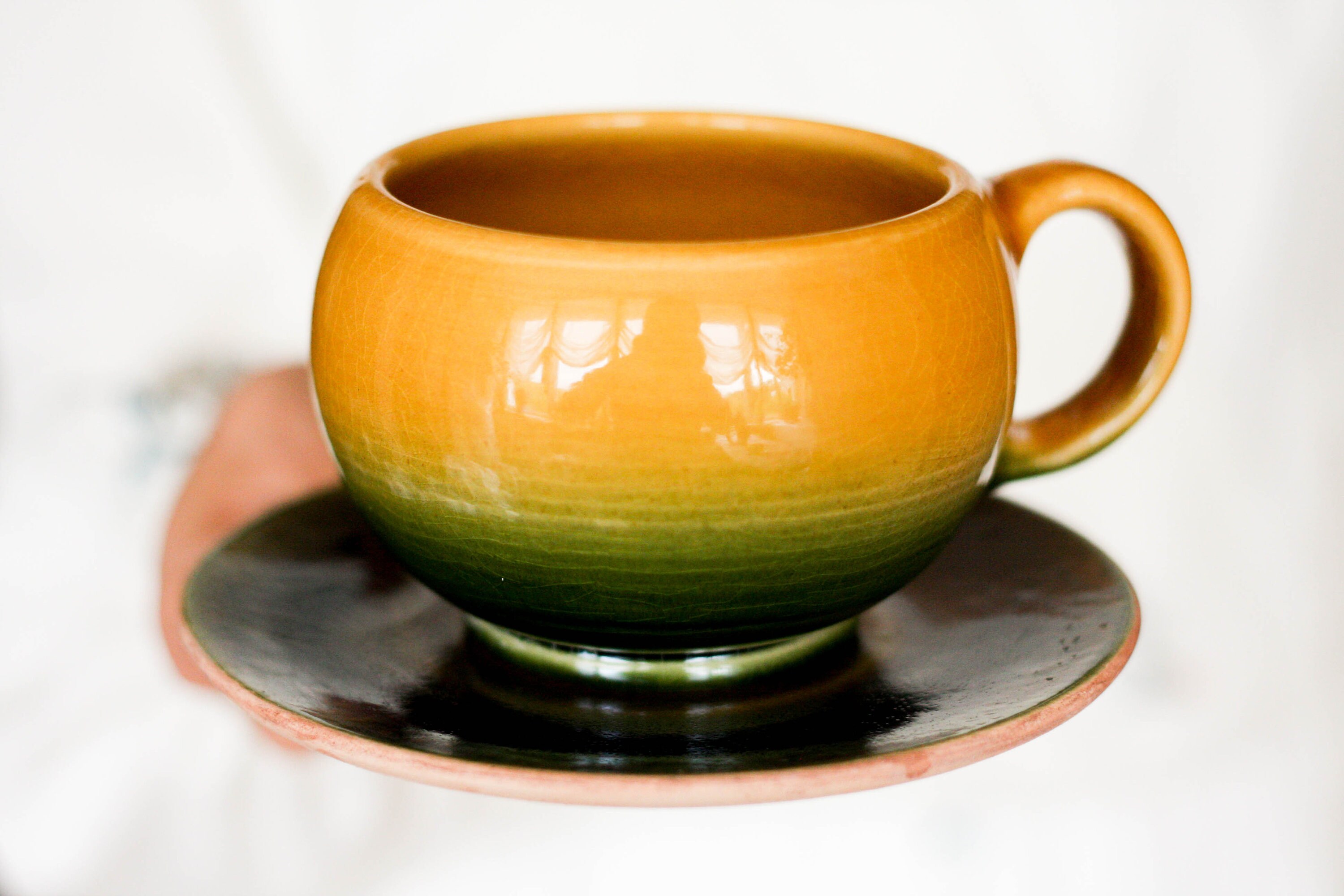 Girlfriend gift Tea set Cup with saucer Tea cup Teacup Ceramic Etsy