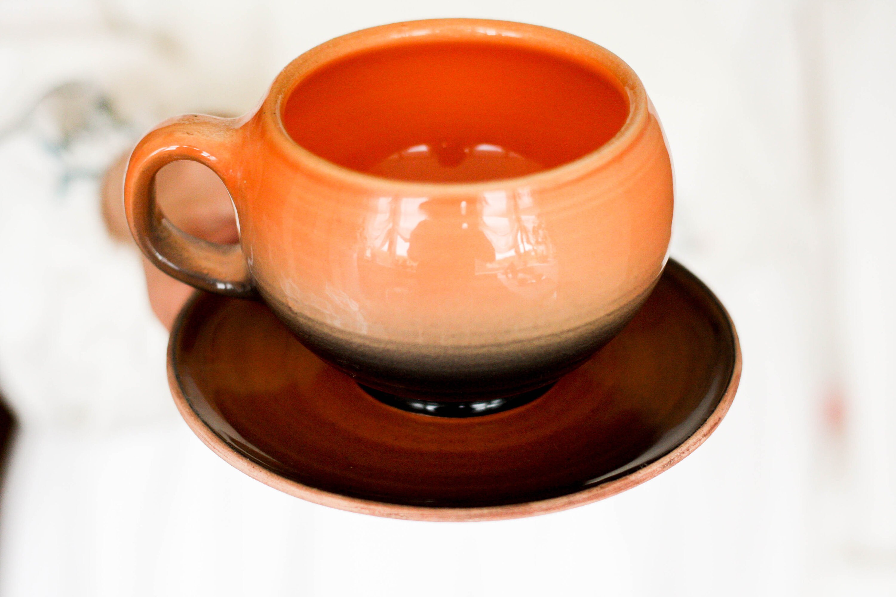 Girlfriend gift Tea set Cup with saucer Tea cup Teacup Ceramic Etsy
