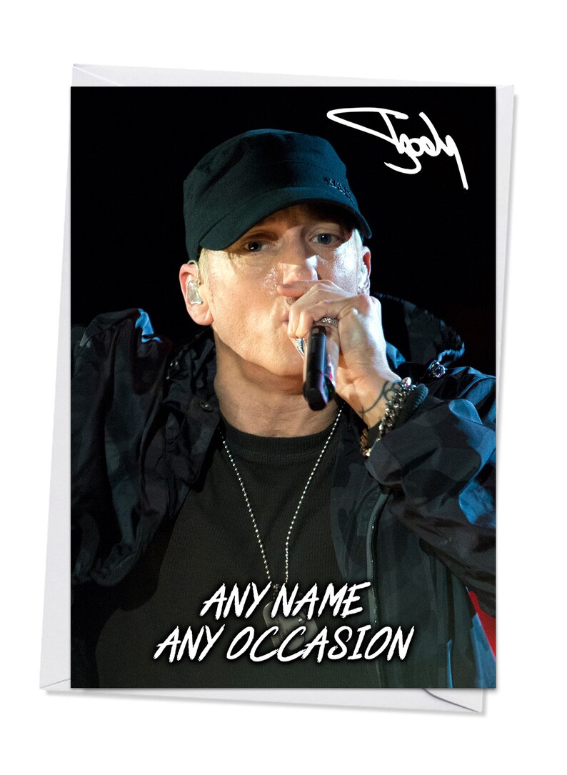 PERSONALISED EMINEM BIRTHDAY CARD