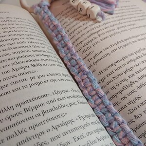 Handgemaakte macramé bladwijzer