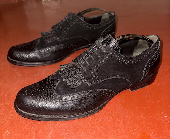 Dsquared2, Rare dsquared2 brogue black shoes suede and leather ЕU 40, Oxford