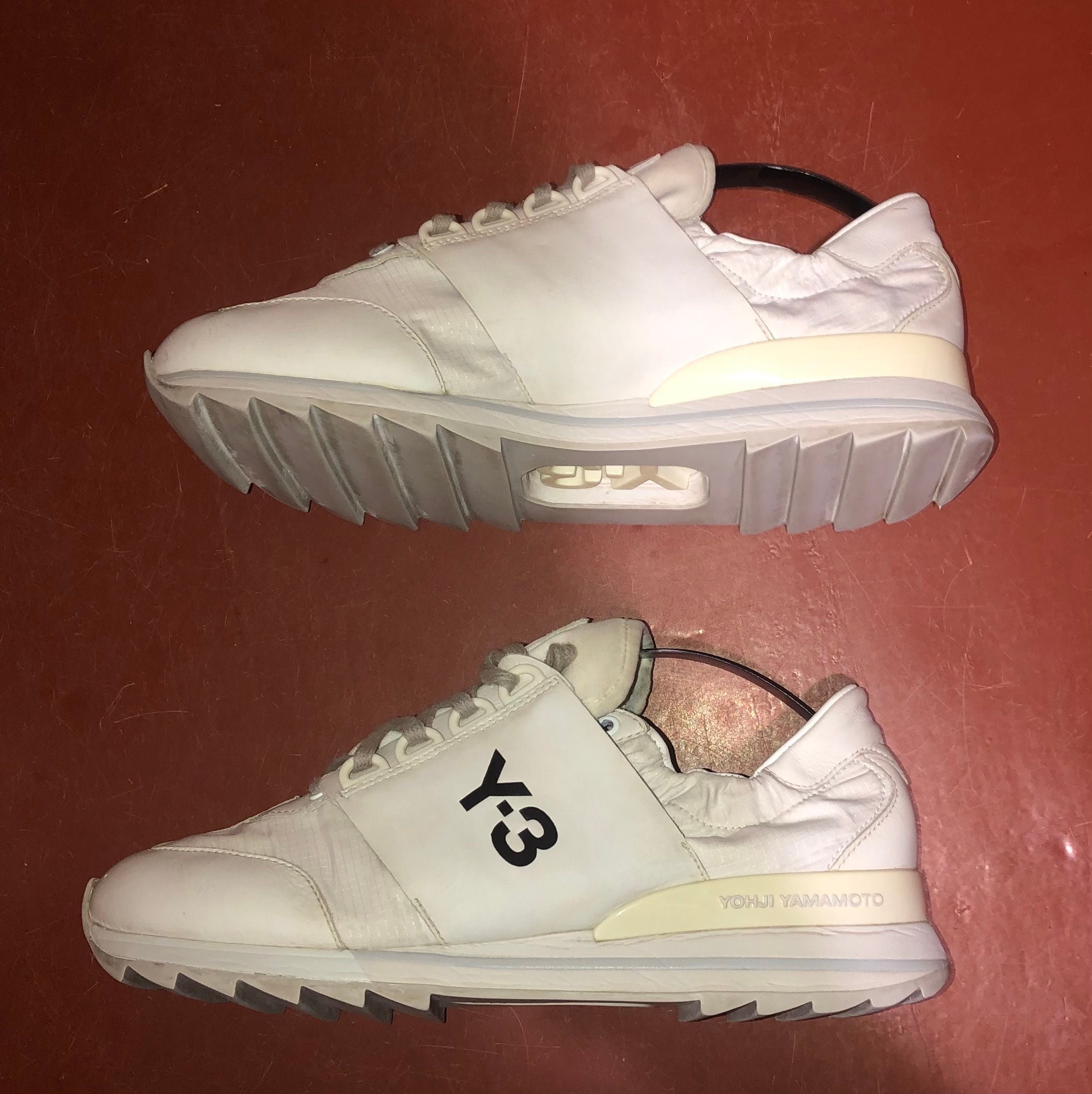スニーカー Y 3 Women Sneakers JQ2456 WHITE Y-3 White Women Sneakers, Yohji Yamamoto, Adidas Shoes Size