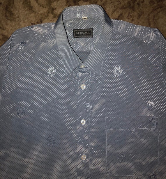 Versace vintage monogram silk shirt