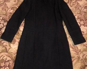Max Mara MAX&Co black woman wool coat, wool jacket, Size UK 14 US 12, made in Italy, 100% wool, lana