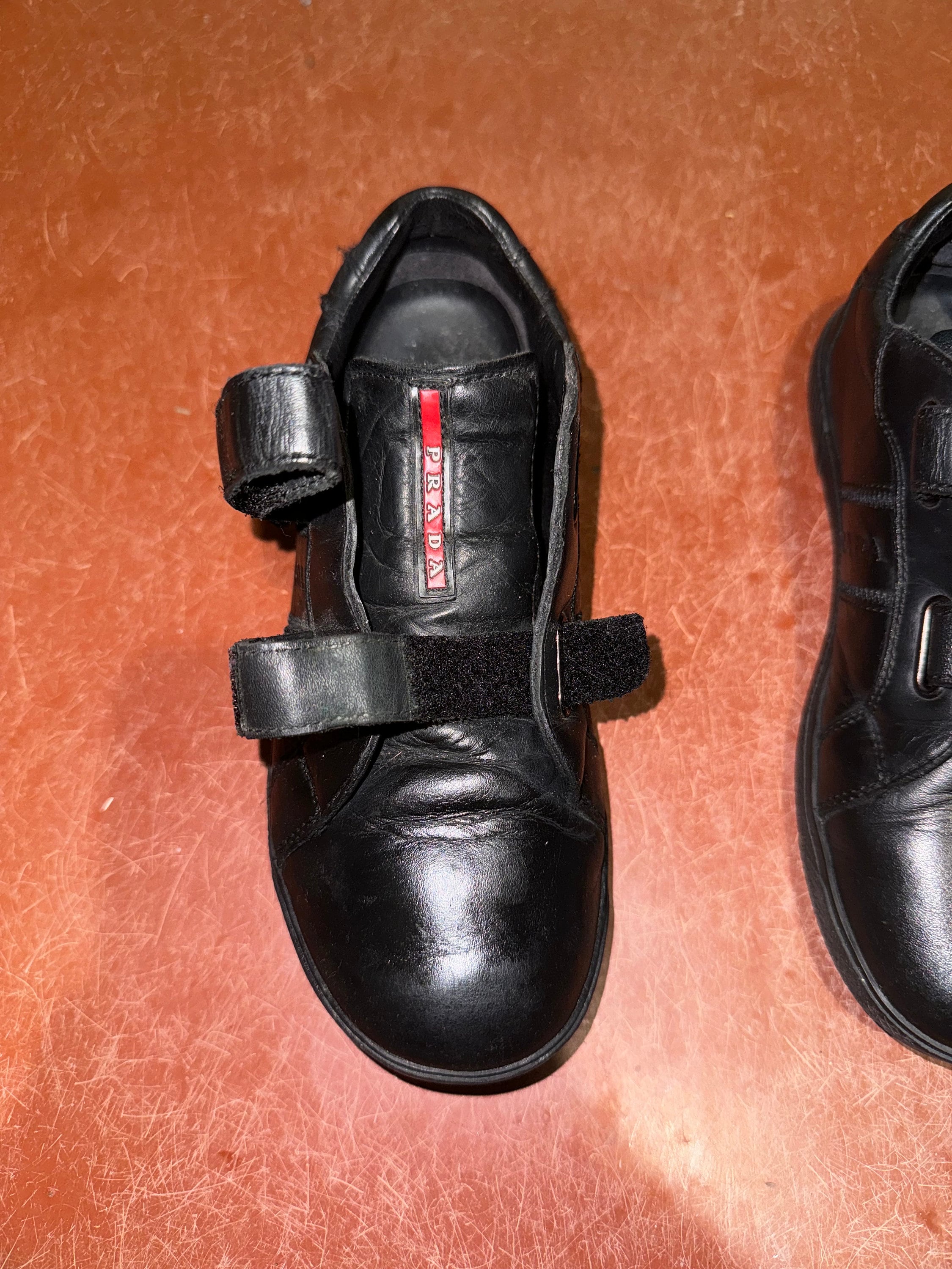 Rare, Original Prada Sneakers Lather Black Logo - Etsy Rare, Original Prada Sneakers Lather Black Logo - Etsy