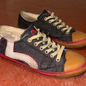 Rare, vintage denim Evisu keds, made in china
