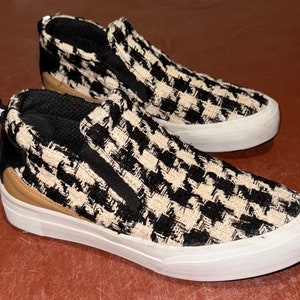 adidas gazelle silver green womens Classic Plaid Tweed - Black/White main image 1
