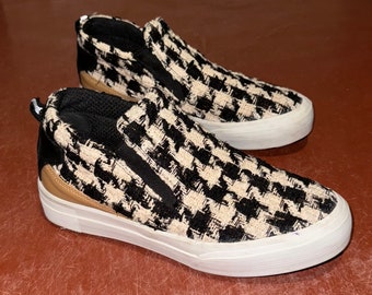Rare msgm tweed shoes loafers sneakers, size 38