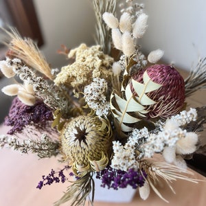 Australian wild flower, DIY bouquet box, do it yourself bouquet, flower craft box, large dried flower kit, banksia flower box , gift idea
