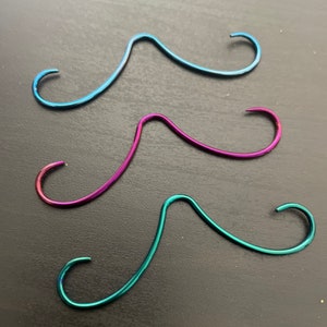 14 g surgical steel mustache