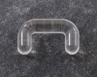Hide Septum Retainer 10G 12G 14G 16G Clear Bioflex Septum Ring Retainers Flexible Septum Piercing Retainer Hider Septum Piercing Jewelry 6mm