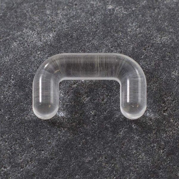 Hide Septum Retainer 10G 12G 14G 16G Clear Bioflex Septum Ring Retainers Flexible Septum Piercing Retainer Hider Septum Piercing Jewelry 6mm