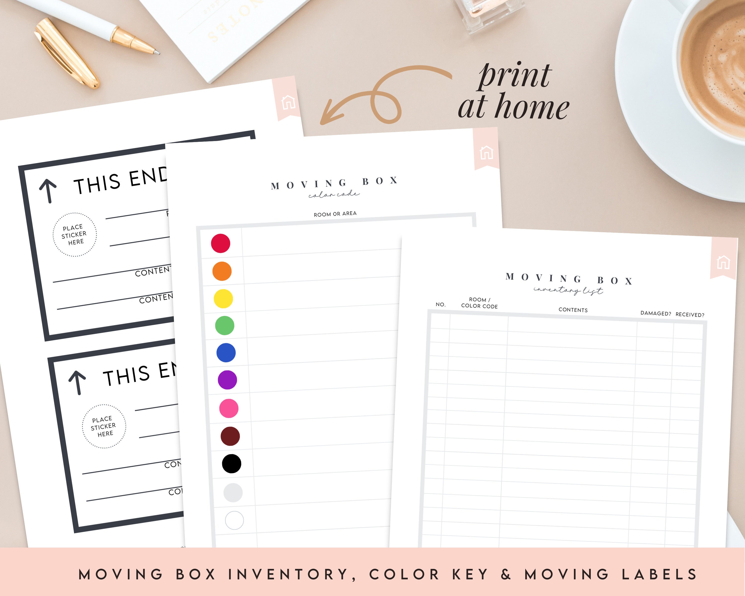 House Hunting + Moving Planner | Moving Checklist | Printable PDF ...