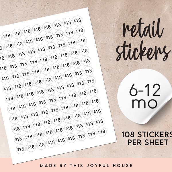 Retail Stickers | Price & Size