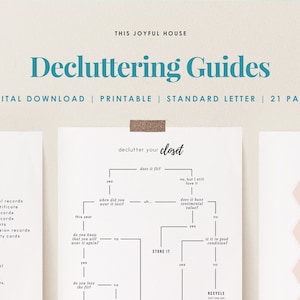 Decluttering Guide & Checklists | Digital Download