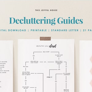 Decluttering Guide & Checklists | Digital Download