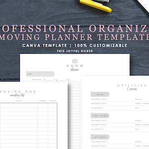 Pro Organizer Moving Planner | Customizable Canva Template