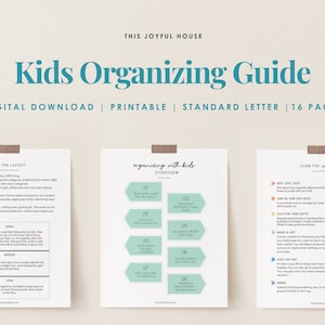 Organizing Guide for Kids | Digital Download