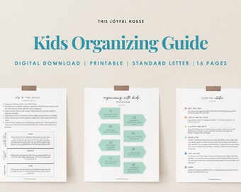 Guía de organización para niños / Descarga digital