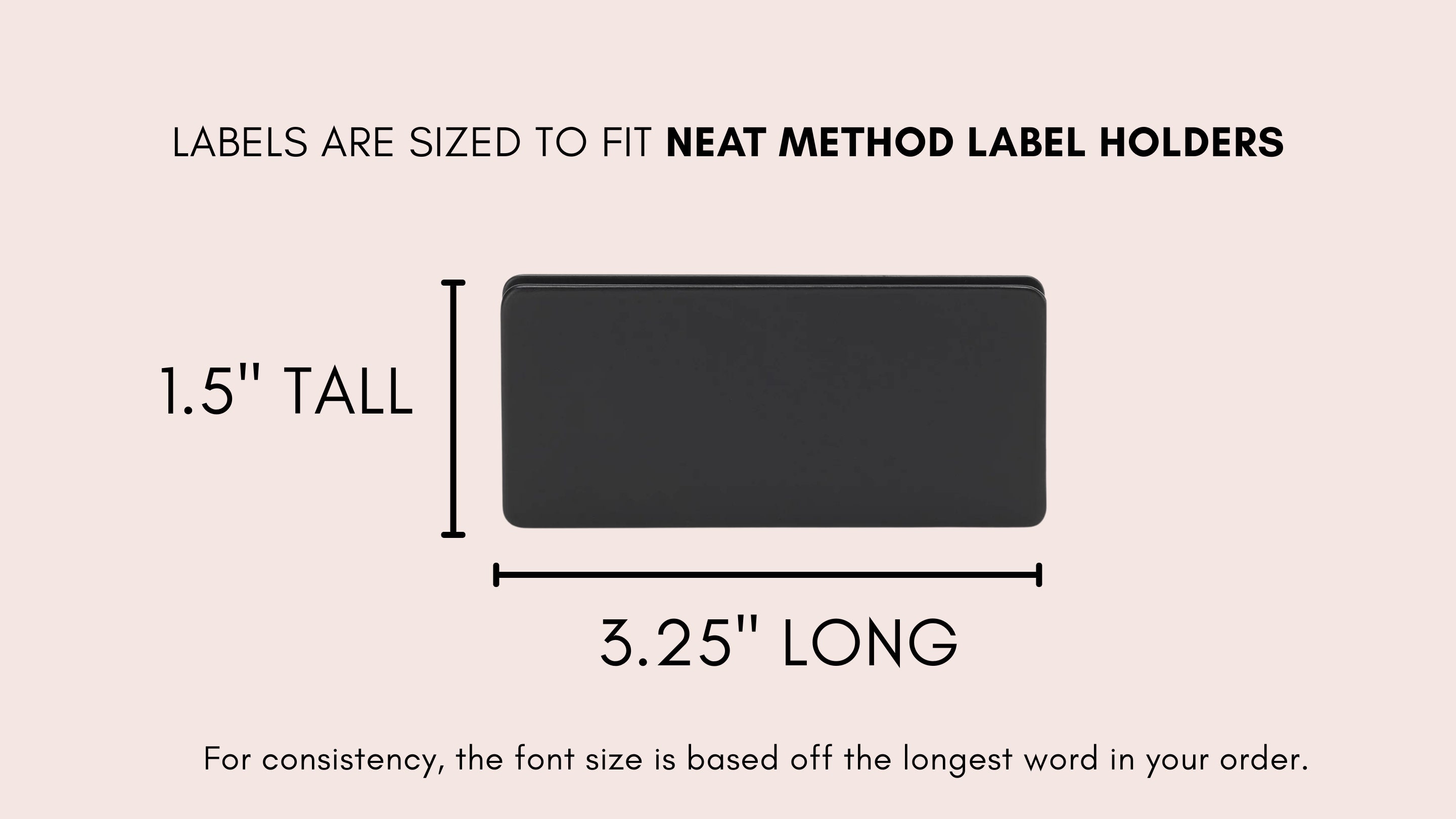 Vinyl Labels Sized for NEAT Method Label Holders Etsy
