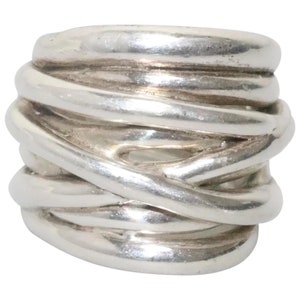 Sterling Silver Overlapping Ring
