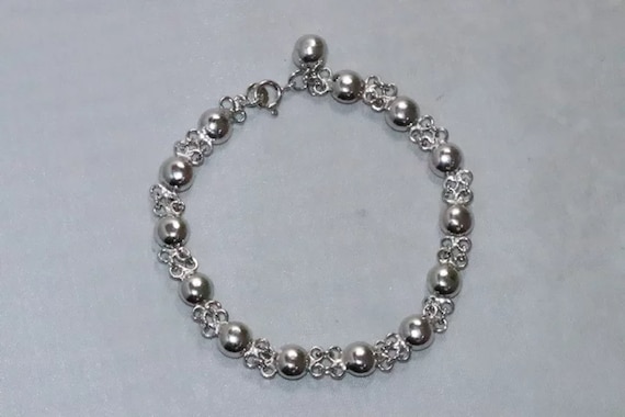 Vintage Sterling Silver Bracelet - image 2