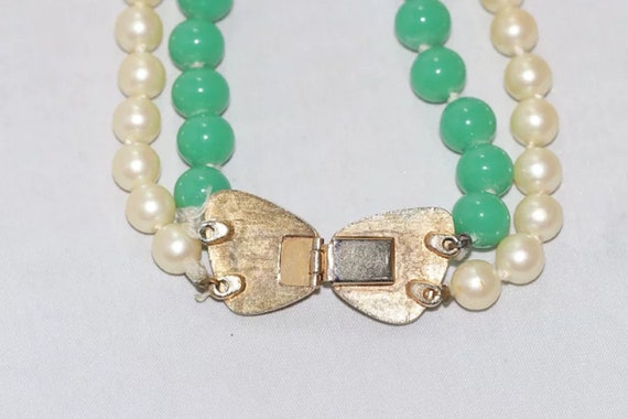 Vintage Jade and Pearl Necklace - image 6