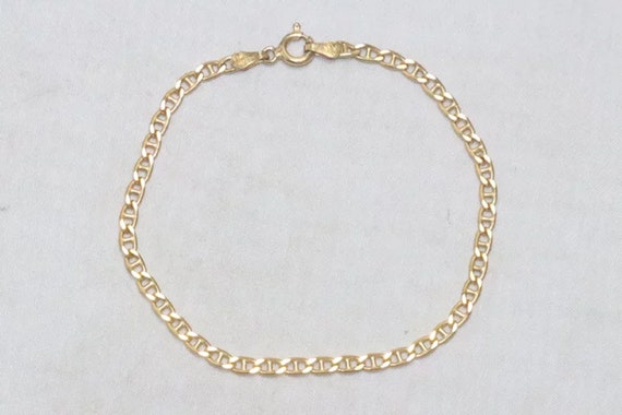 Vintage Sterling Silver 14KT Gold Overlay Bracelet - image 2