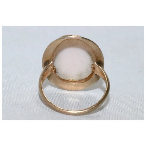 10 KT Yellow Gold Cameo Ring - image 4