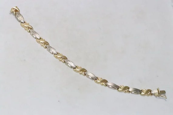 14 KT Two Toned Gold Bracelet - image 4