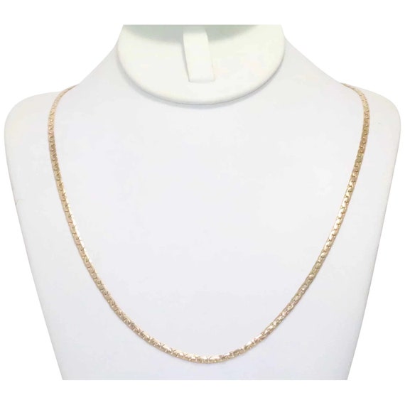 14KT Yellow Gold Curb Link Chain Necklace - image 1