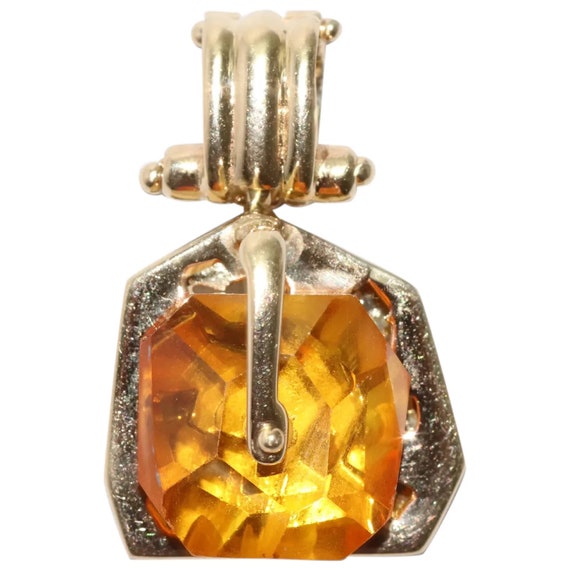 14 KT Yellow Gold Yellow Citrine Pendant