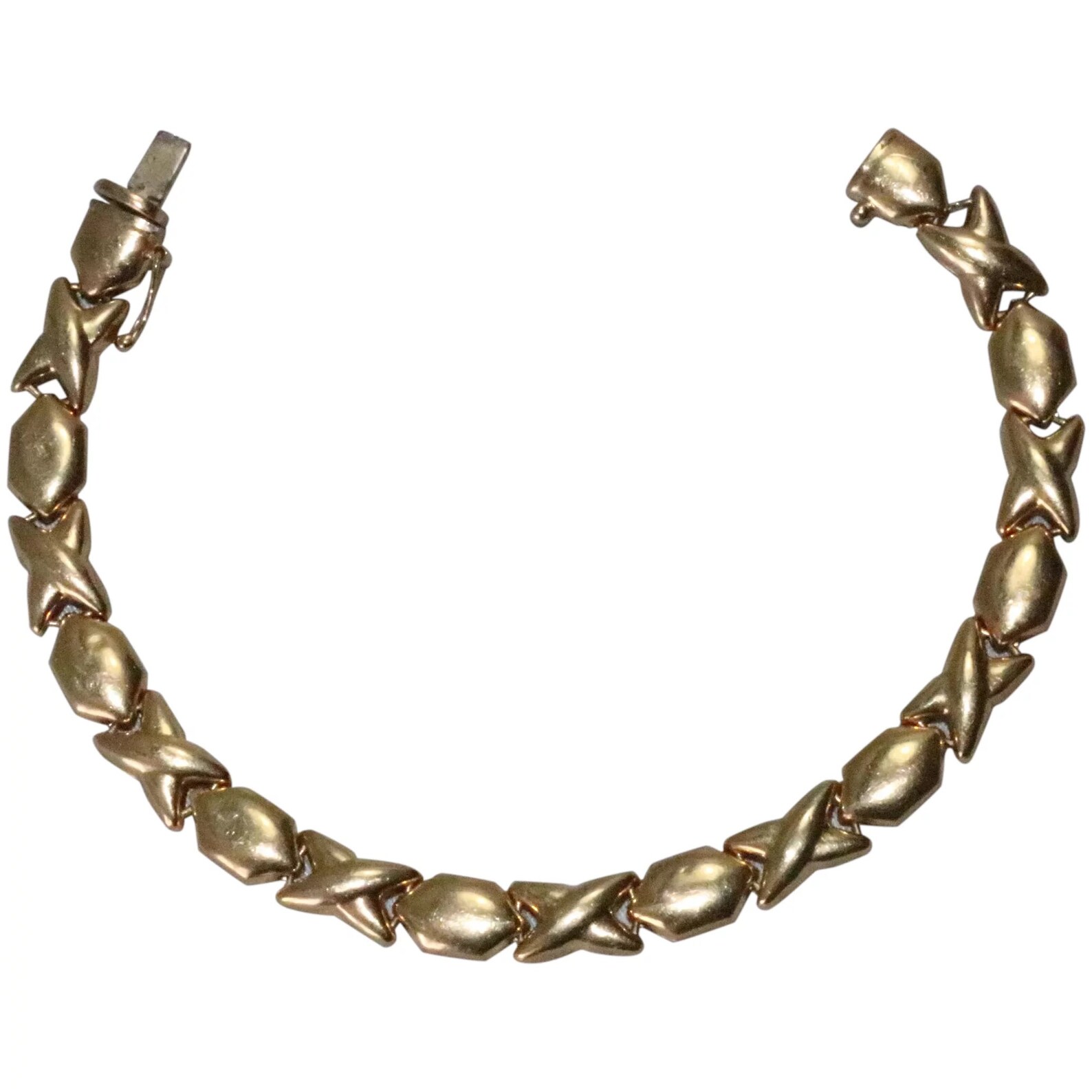 x and o bracelet gold x and o bracelet gold