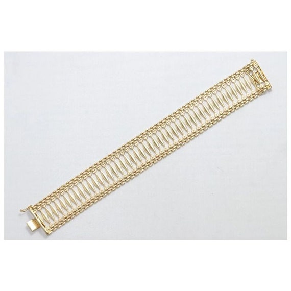 14 KT Yellow Gold Chain Bracelet - image 4