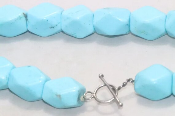 Vintage Turquoise Paste Necklace - image 4