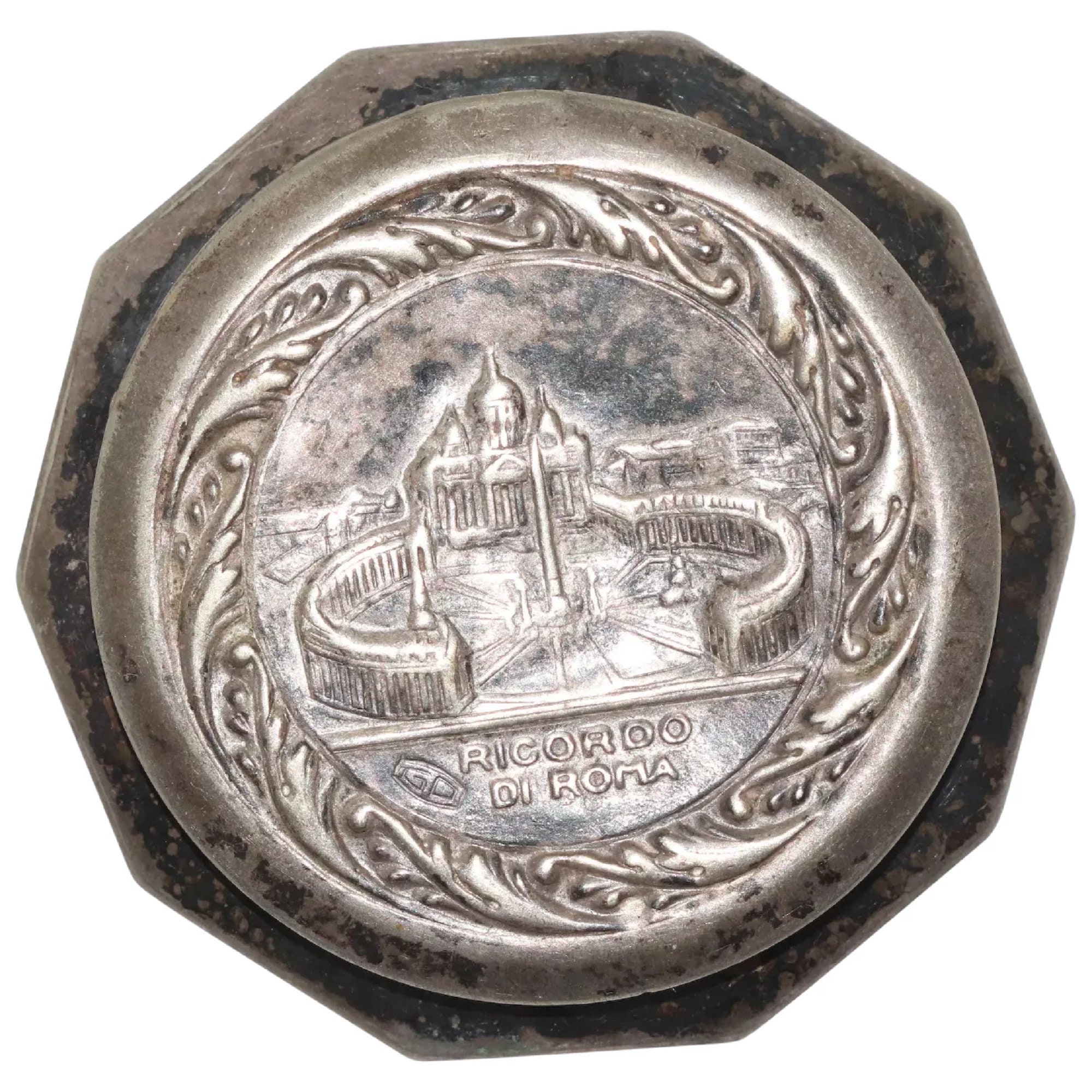 彫刻・オブジェ Vintage London Hallmark 1984 Pill Box Vintage 