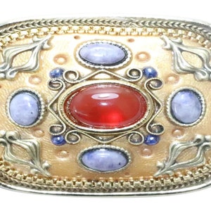 Vintage Signed Michal Golan Costume Gold Tone Pin Pendant