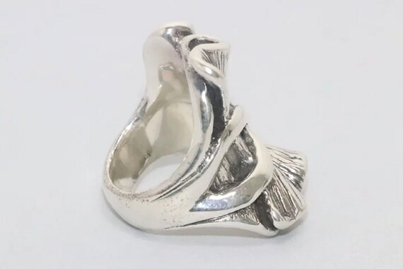 Vintage Sterling Silver Infinity Ring - image 5