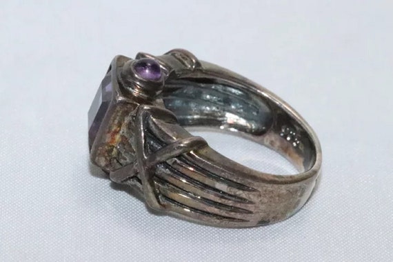 Sterling Silver Amethyst Stone Ring - image 4
