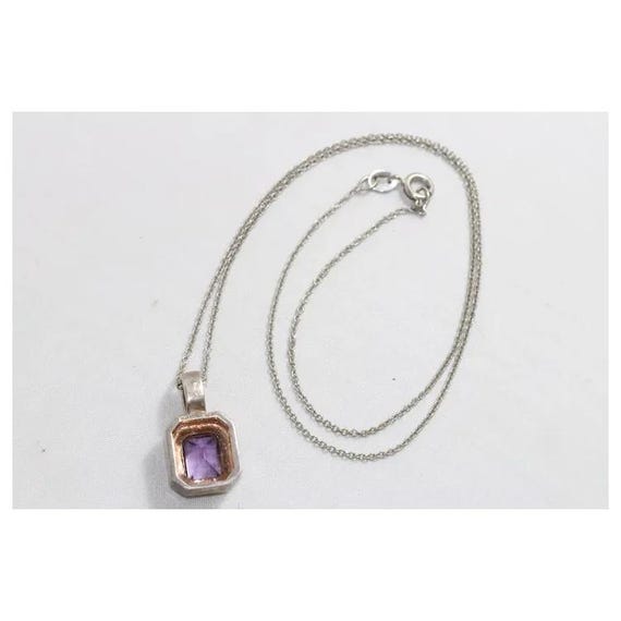 Sterling Silver Amethyst Necklace View 5