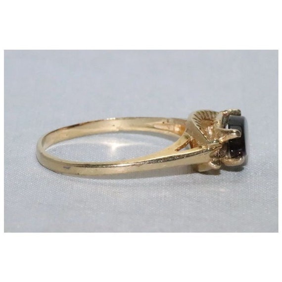 14 KT Yellow Gold Black Onyx Ring - image 5